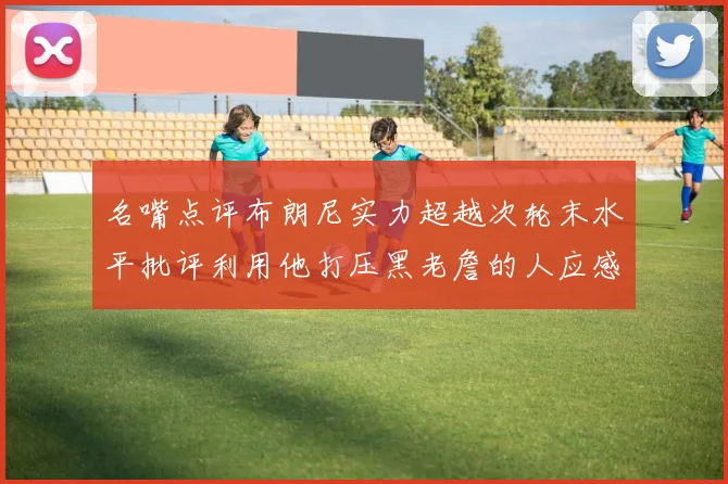 名嘴点评布朗尼实力超越次轮末水平批评利用他打压黑老詹的人应感羞愧