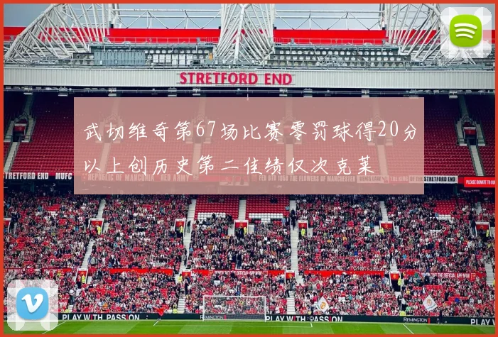 武切维奇第67场比赛零罚球得20分以上创历史第二佳绩仅次克莱